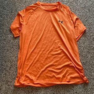 Orange Under Armour Athletic Shirt